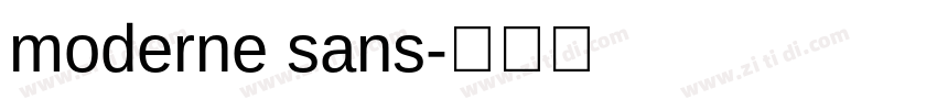 moderne sans字体转换